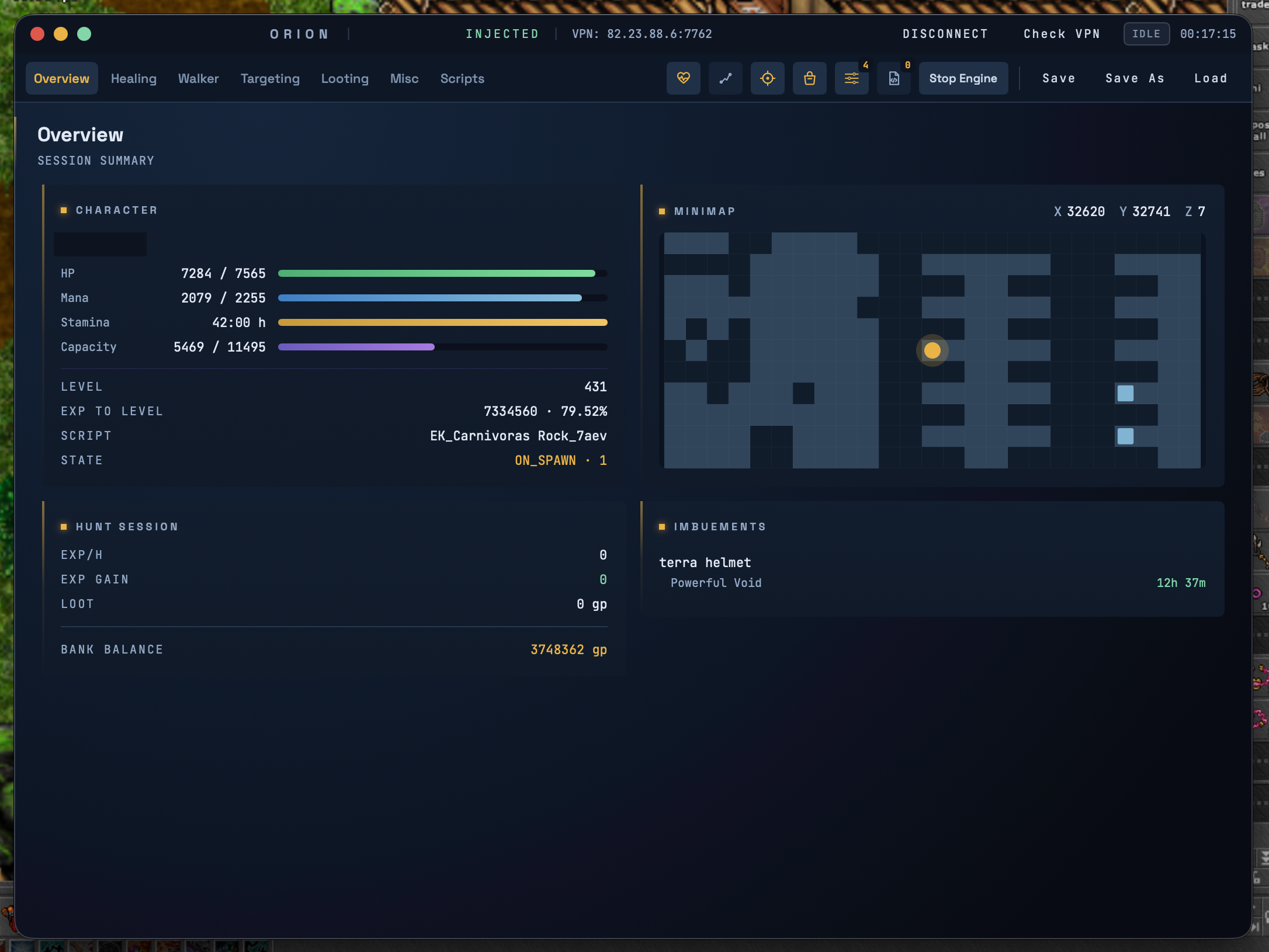 ORION application — Overview